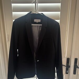Calvin Klein Black Sport Coat with Notched Lapel